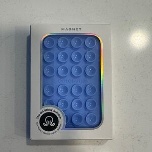 Blue Silicone Suction Phone Holder